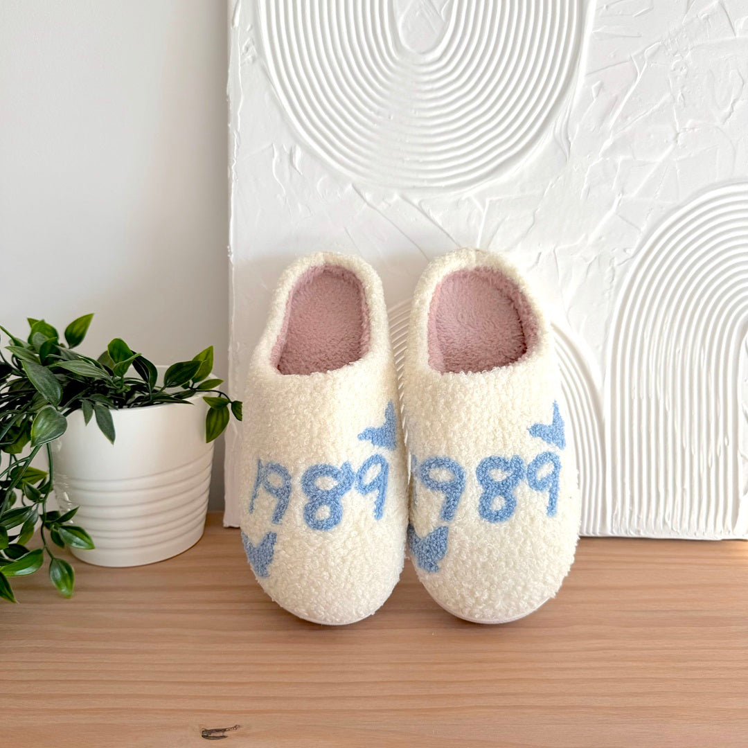 1989 Plush Slippers - Main Image