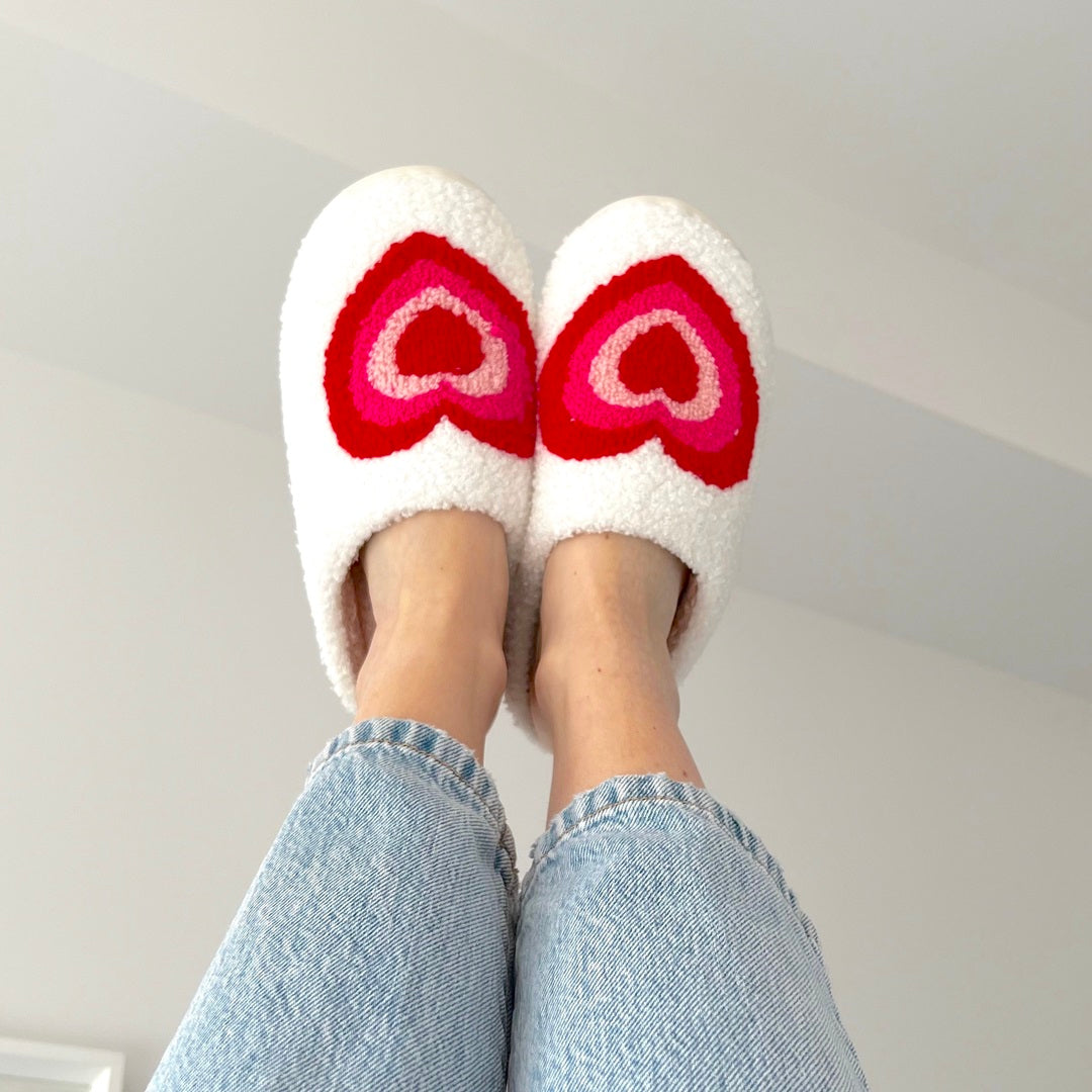 Sweetheart Retro Comfy Slippers - Main Image