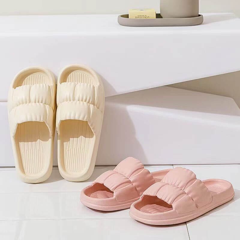 Cushy Stylish Puffer Women's Slides Sandals - Main Image
