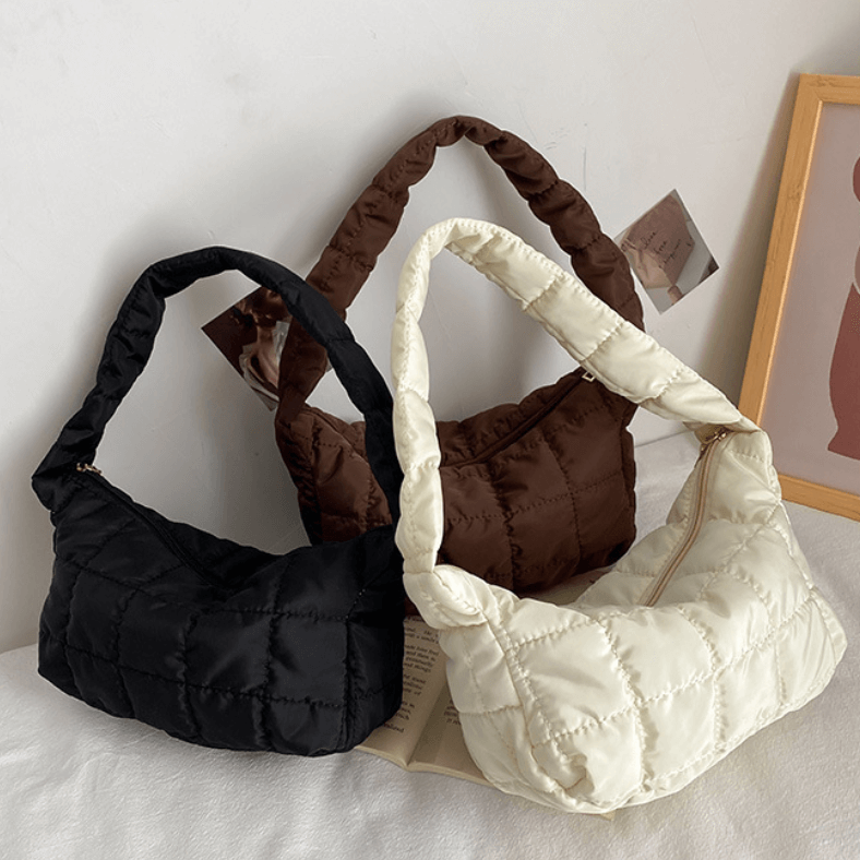 Jade Quilted Puffer Shoulder Bag Nordic Peace