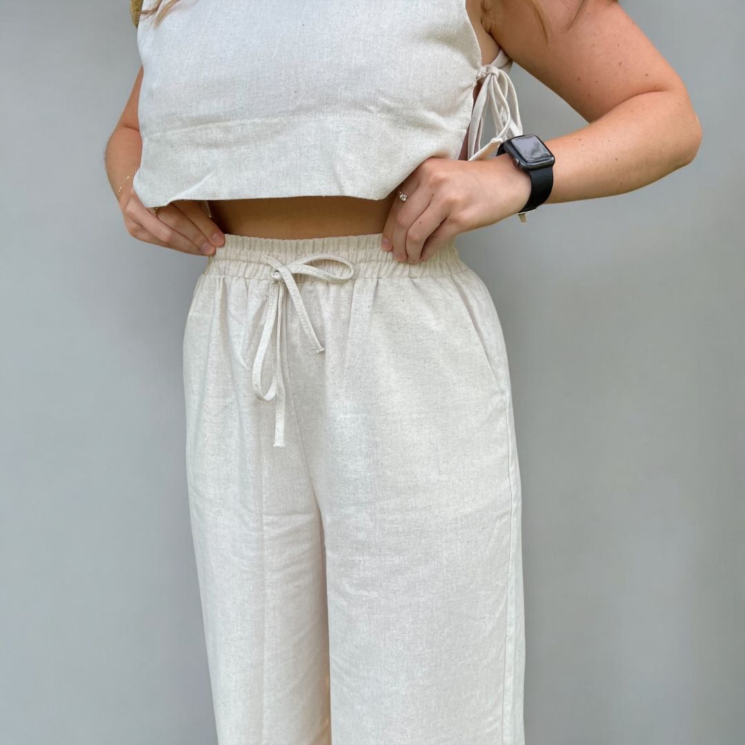 Millie Pcs Women's Linen Matching Set - Main Image