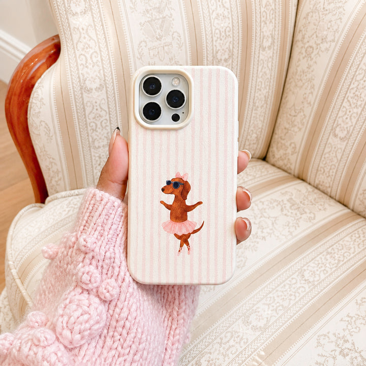 Cute Ballerina Dachshund iPhone Case