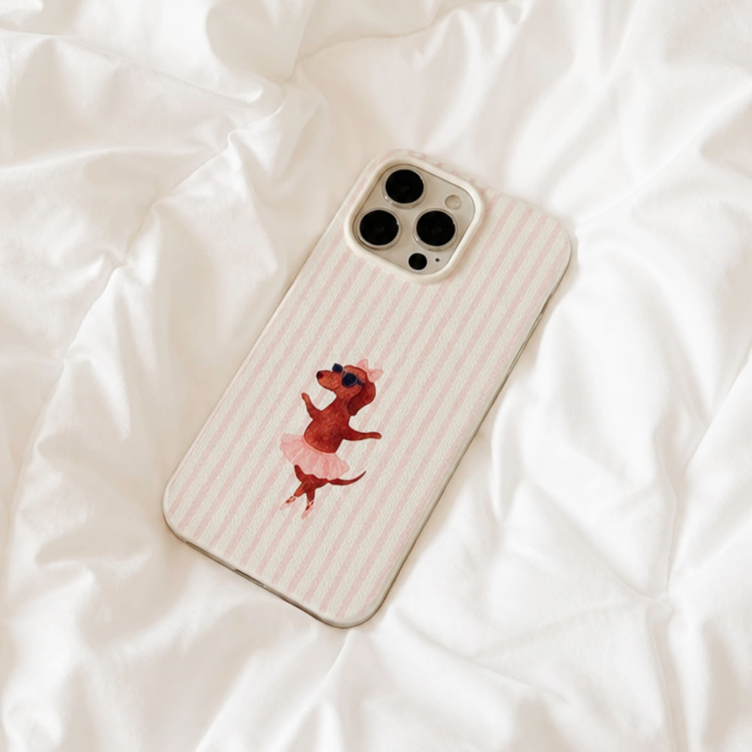 Ballerina Dachshund Mobile Case