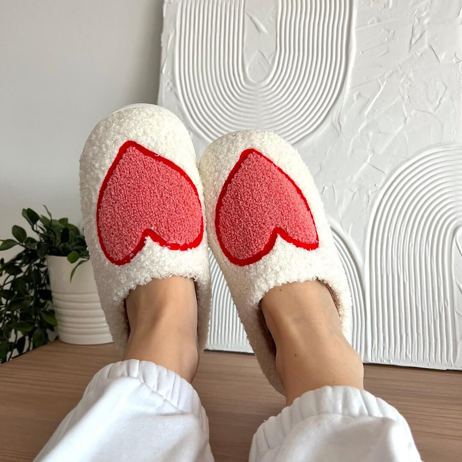 Plush Wedge Slippers