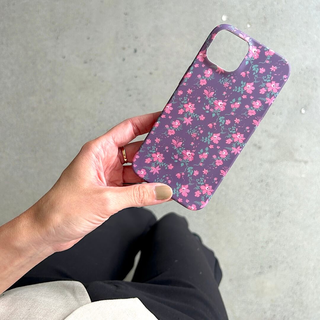 nordic_peace_floral_purple_cute_iphone_case_mobile_phone_cover_cases