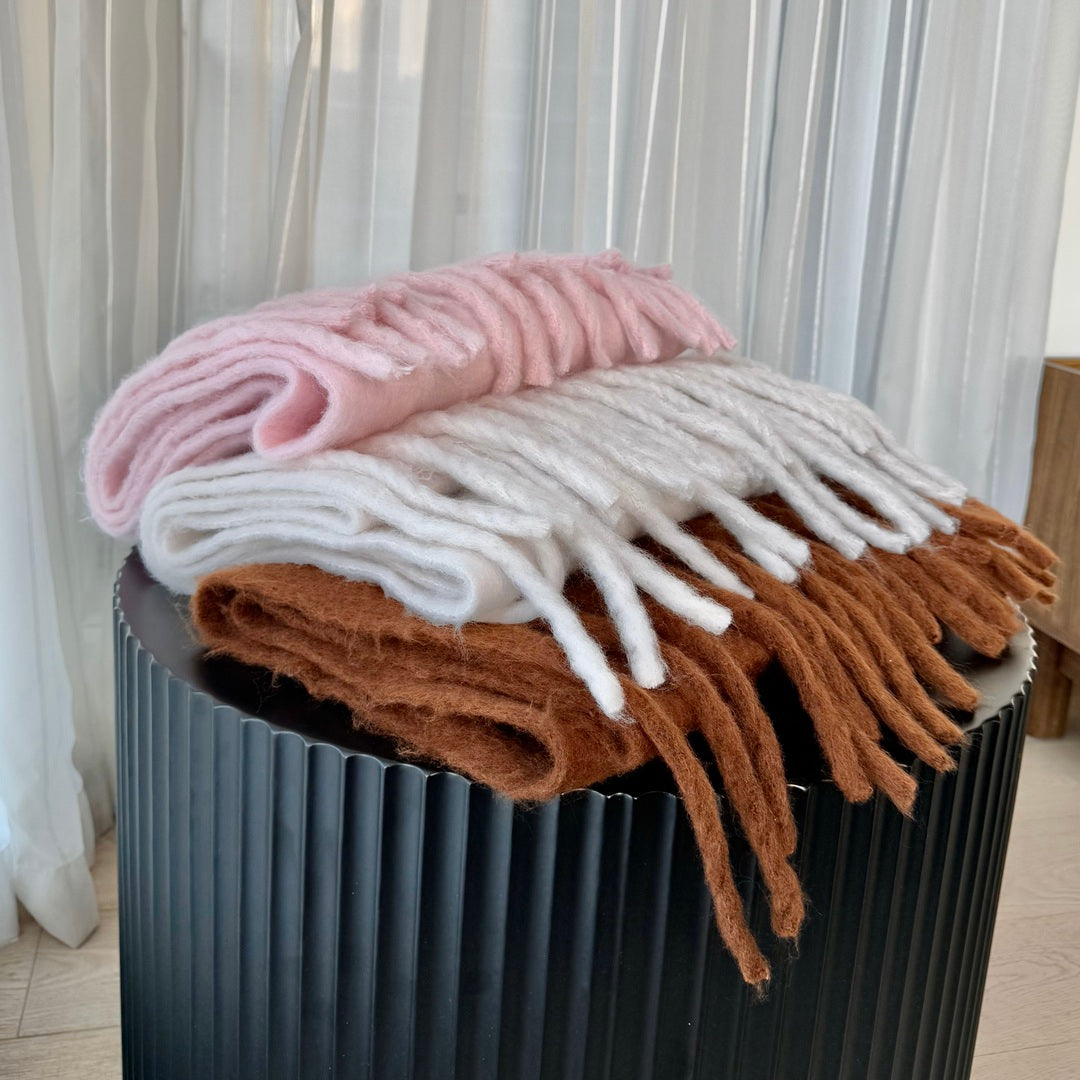 完売HLT Cashmere-blend Fringe Scarf ノベルティ付 WOOL BLEND FRINGE SCARF – THE SHOP YOHJI YAMAMOTO