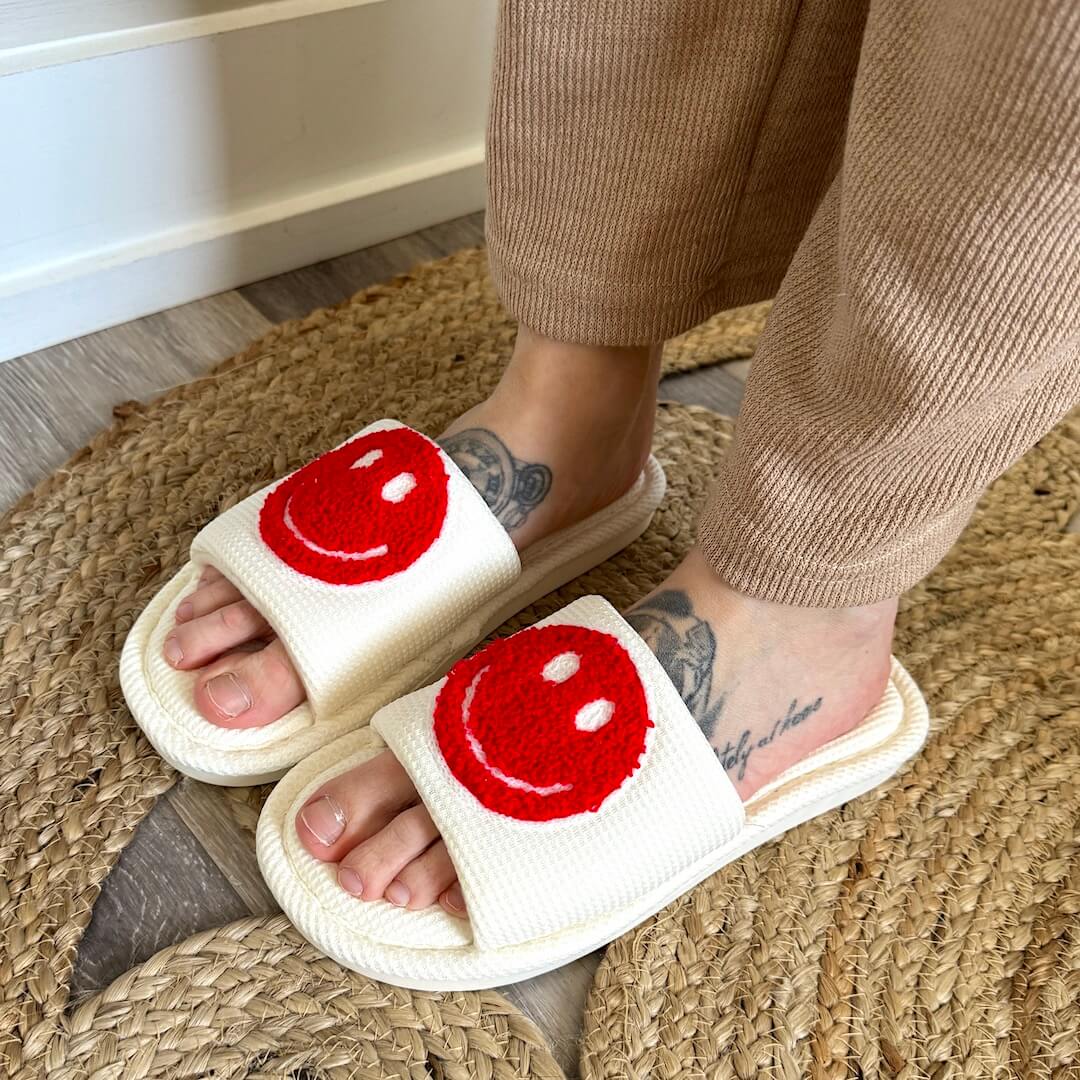Happy Face Slides Sandals