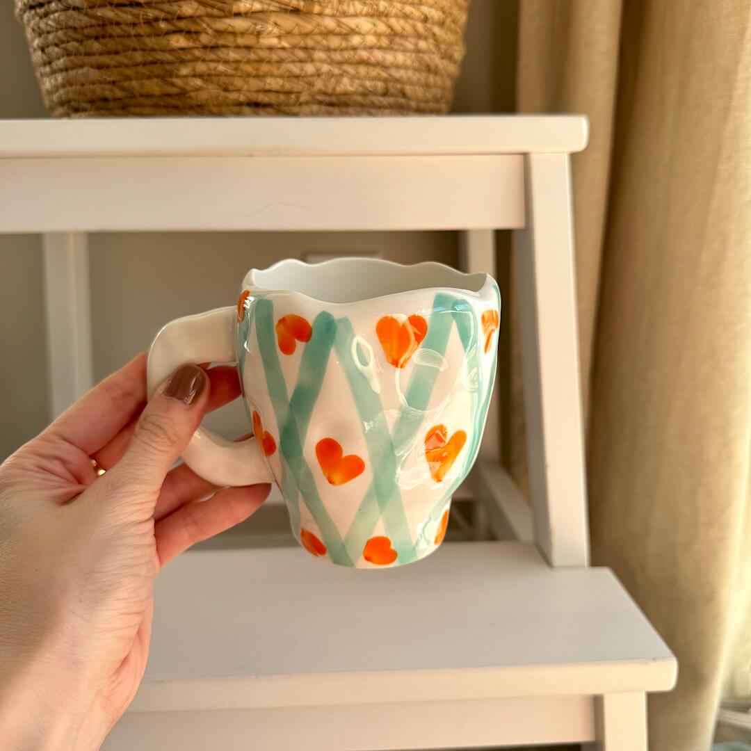 Flora Vintage Ceramic Mugs