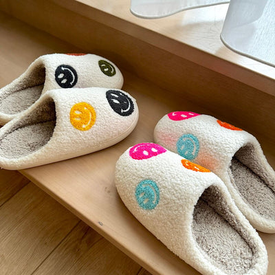 Colorful Happy Face Slides Slippers