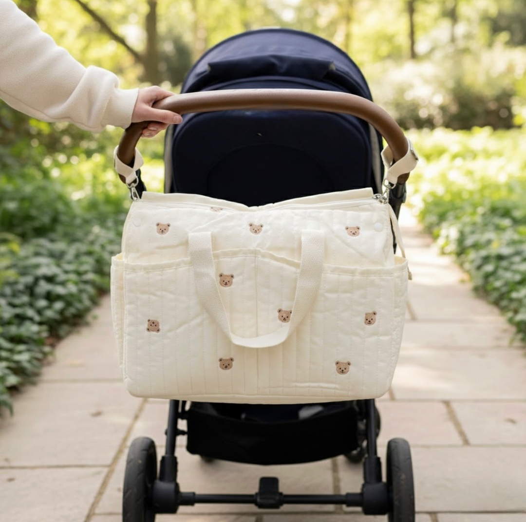 double stroller diaper bag Mom's Stroller-Ready Infant Diaper Bag