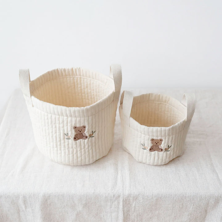 Cute baby toy basket for nursery decor