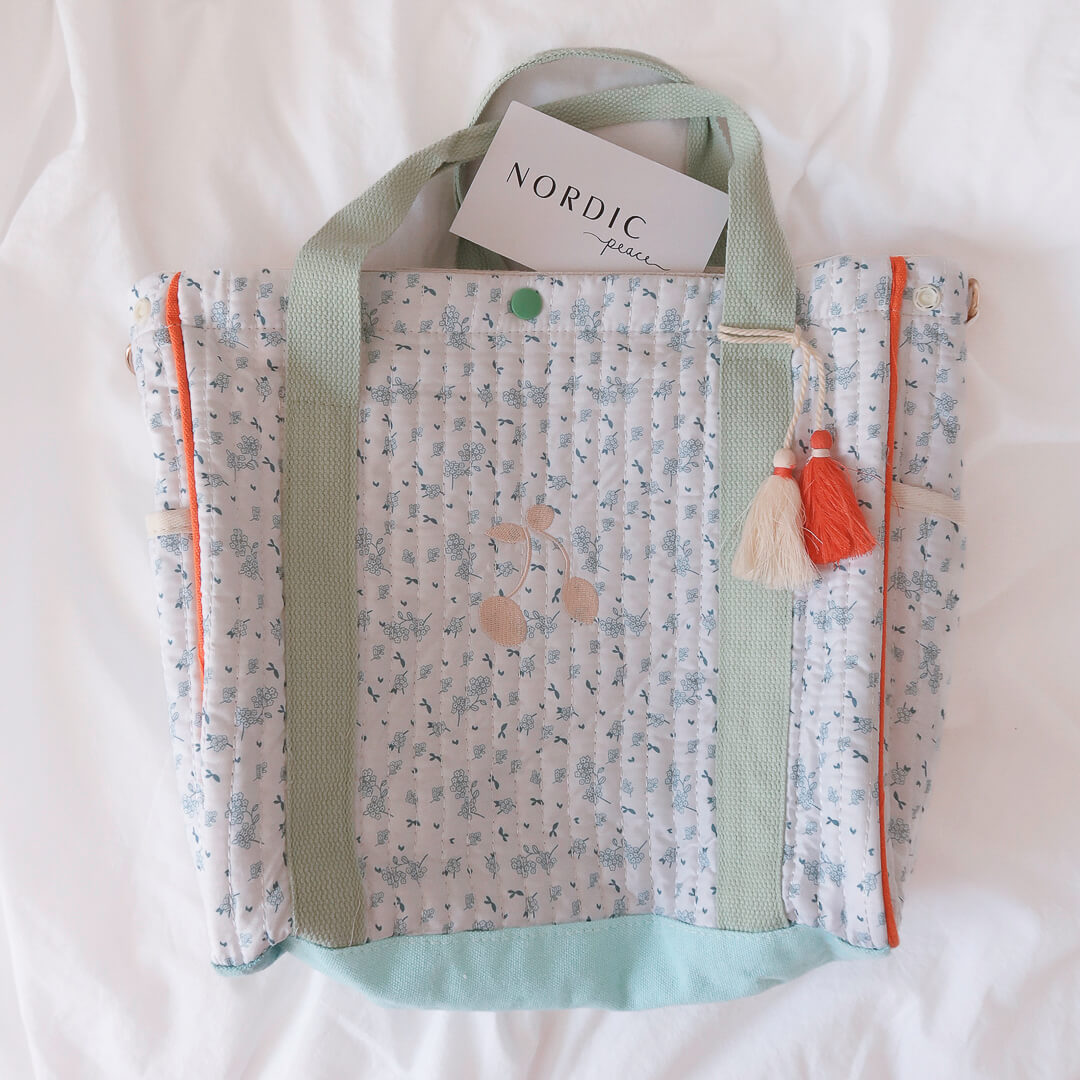 Everyday floral tote bag with spacious interior