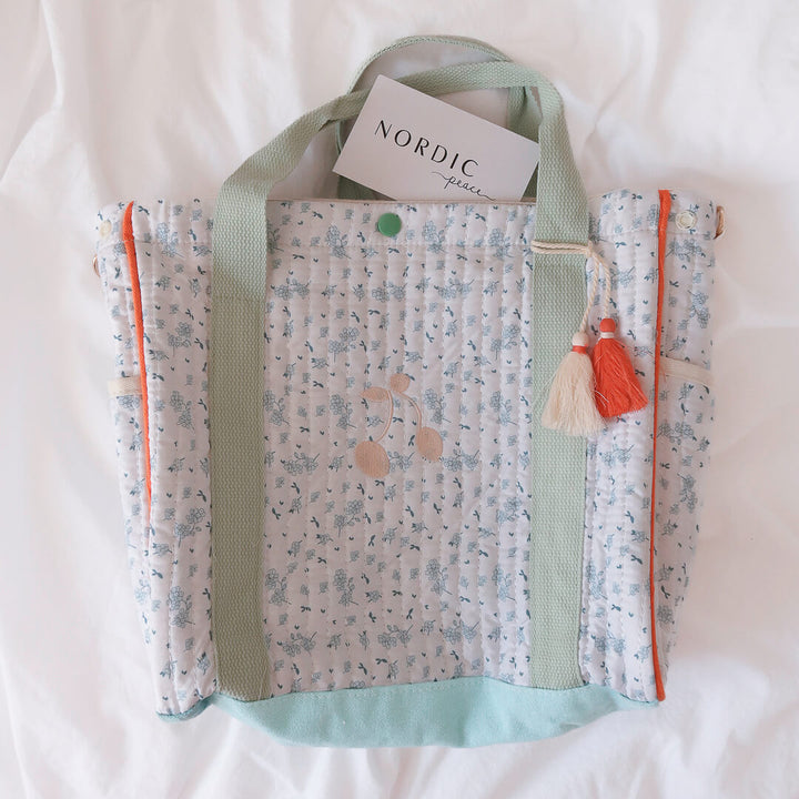 Everyday floral tote bag with spacious interior