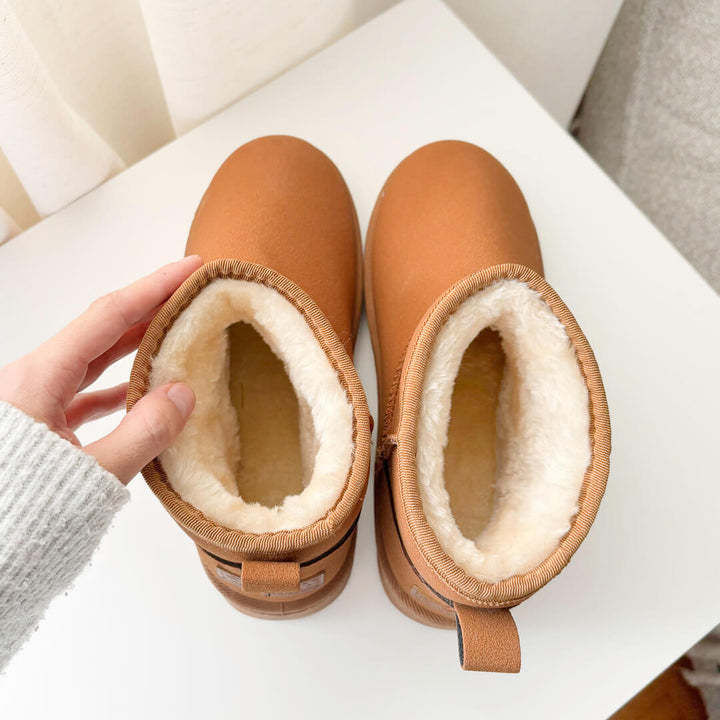 Casual slip on ankle boots with warm lining