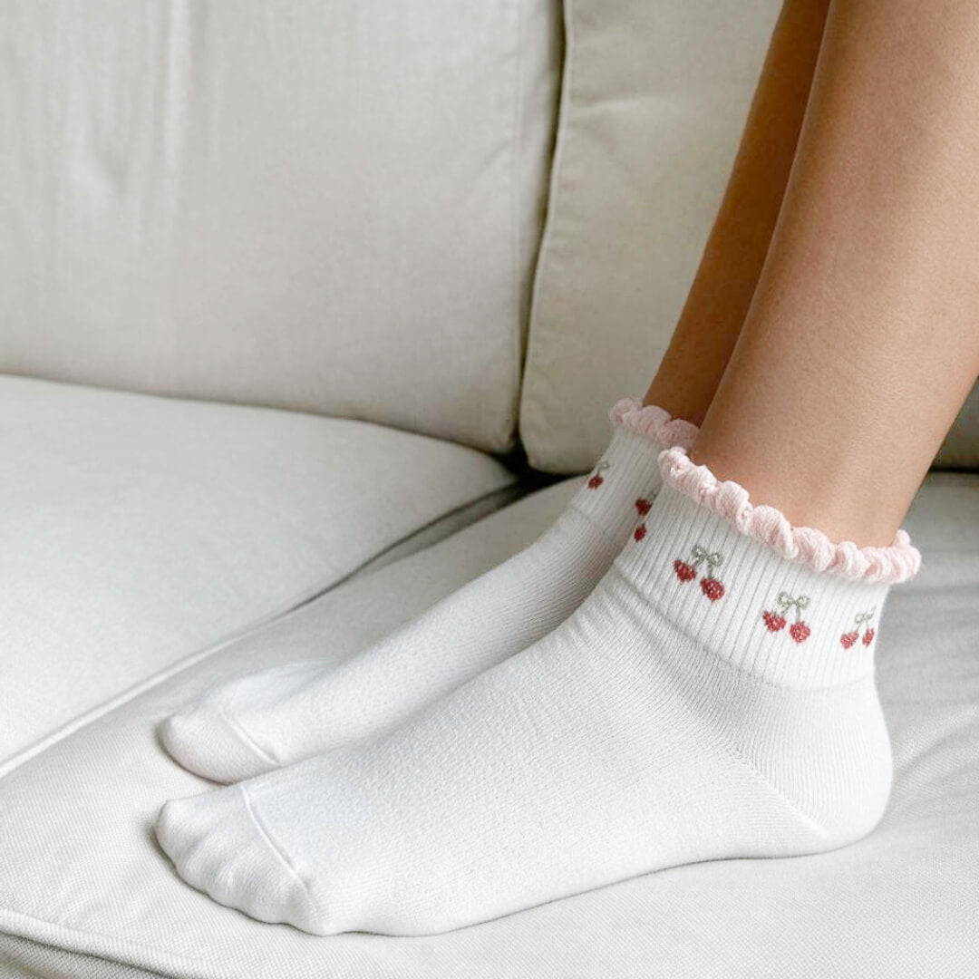 Cherry Ankle Socks Pack
