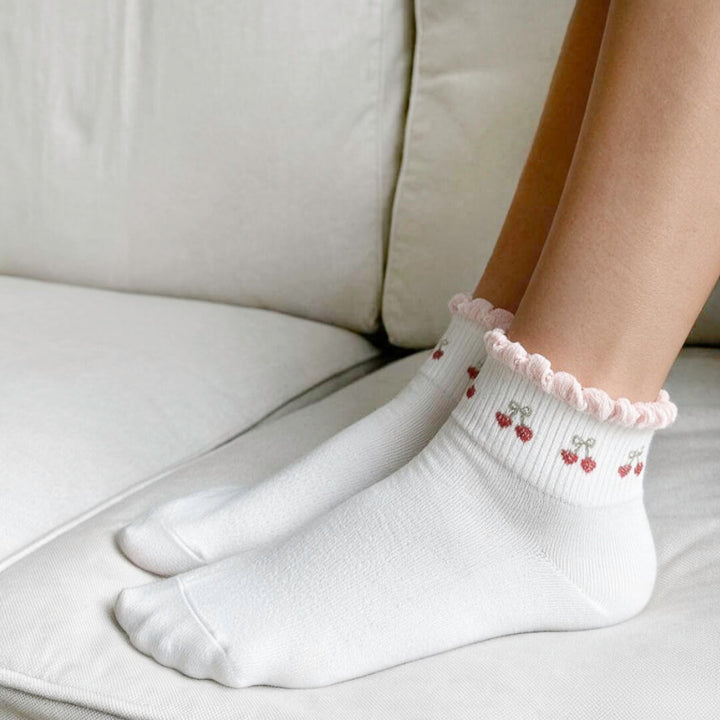 Cherry Ankle Socks Pack