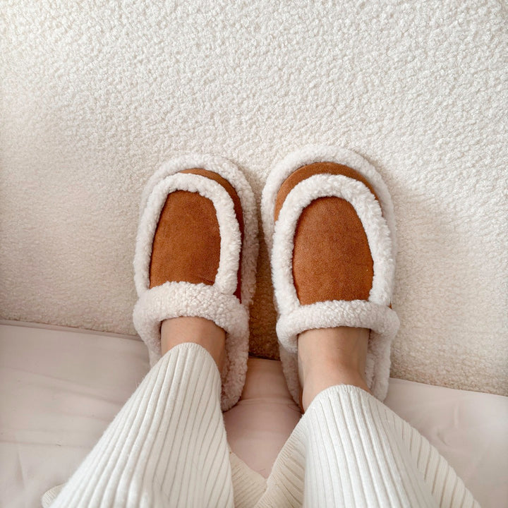 indoor slippers with soft cushioned footbed