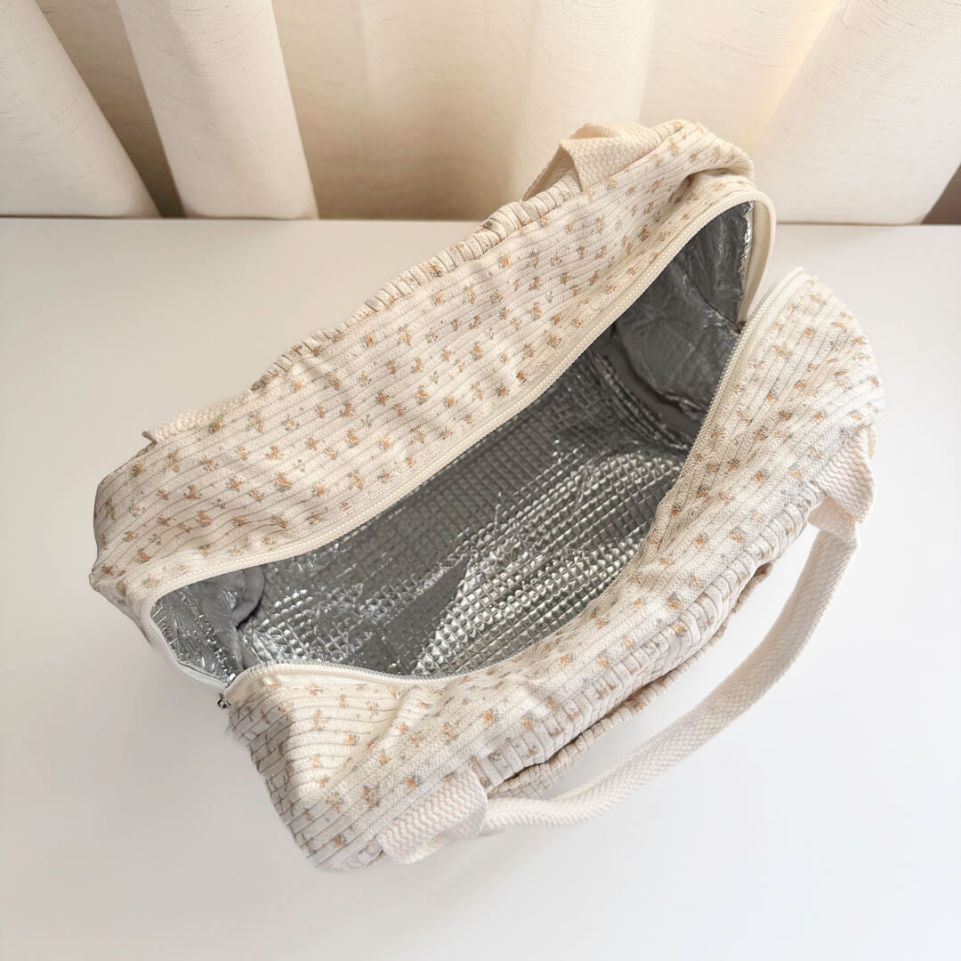 insulated lunch bag with zipper