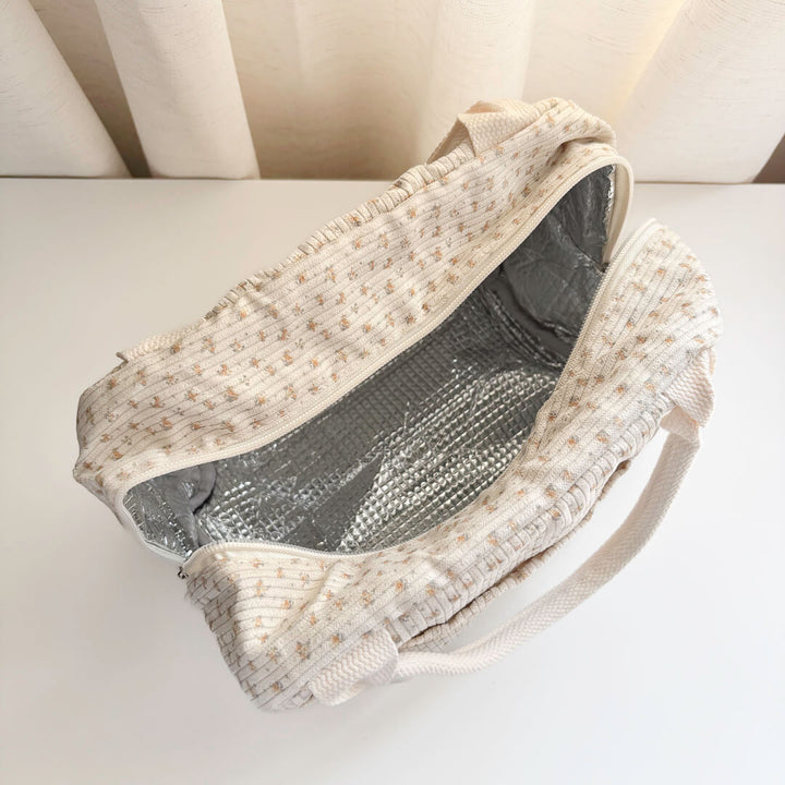 insulated lunch bag with zipper