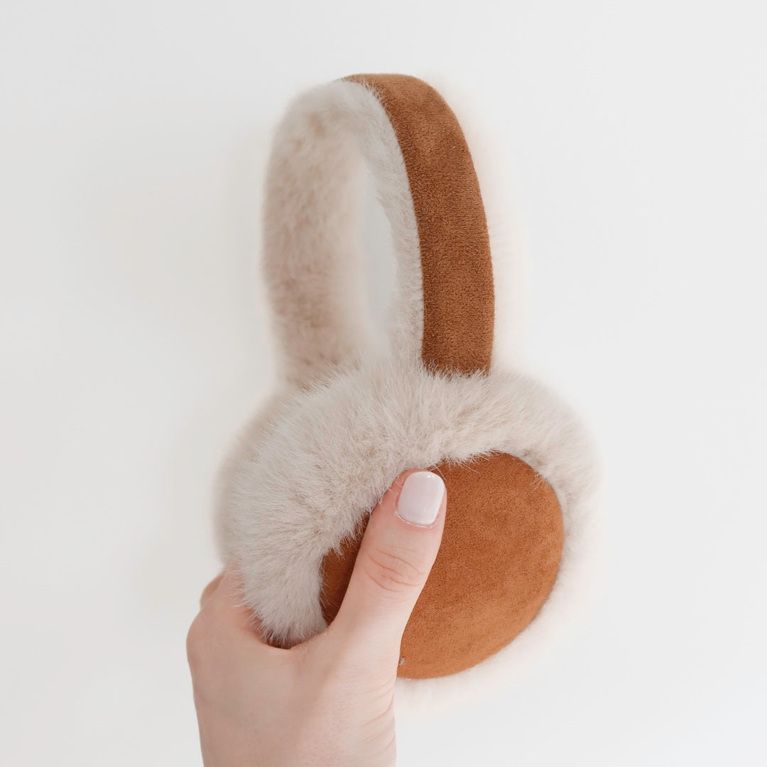 winter earmuffs with ultra soft fur texture