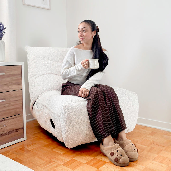 Soft and cozy croissant slippers