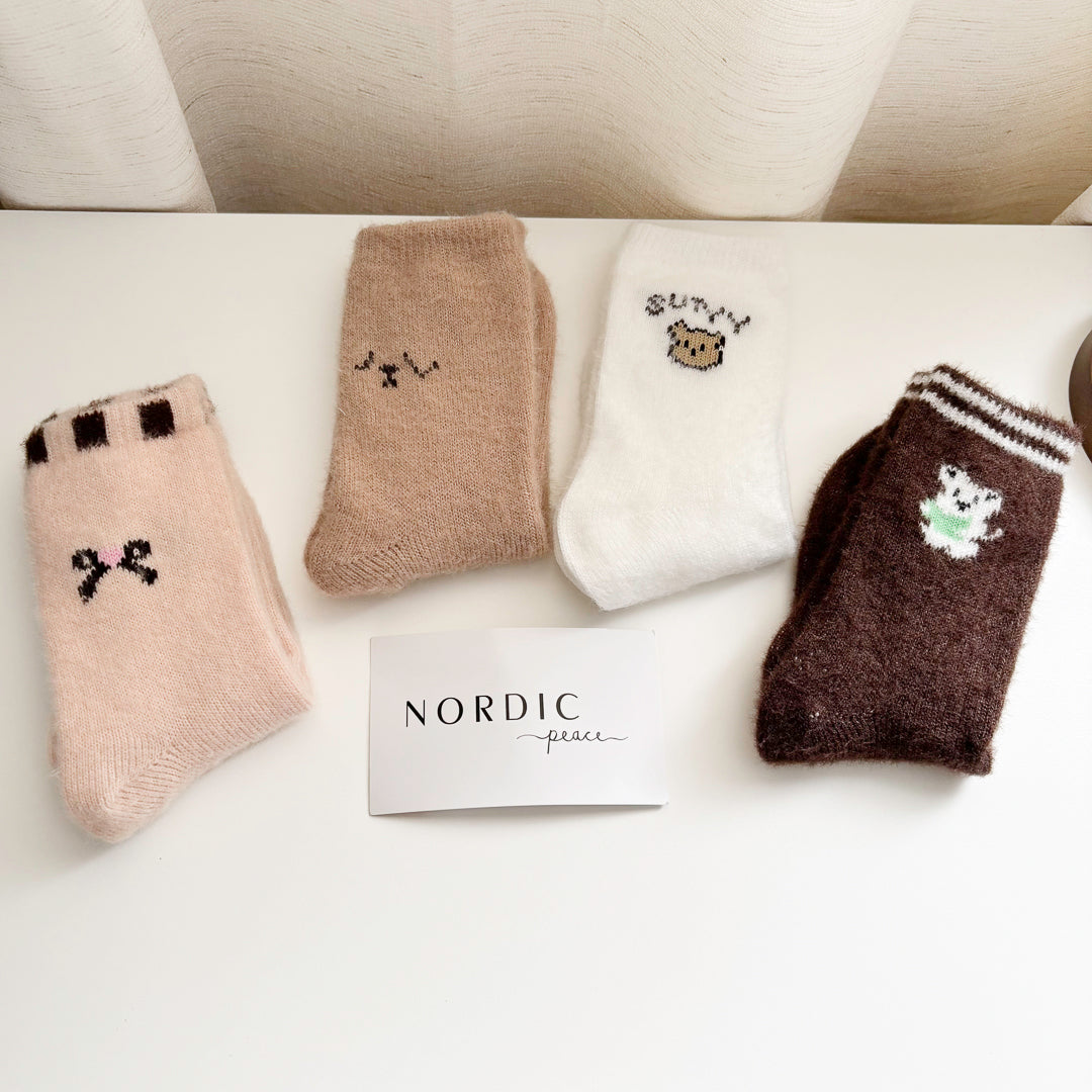 Casual cozy socks with cute minimal designs