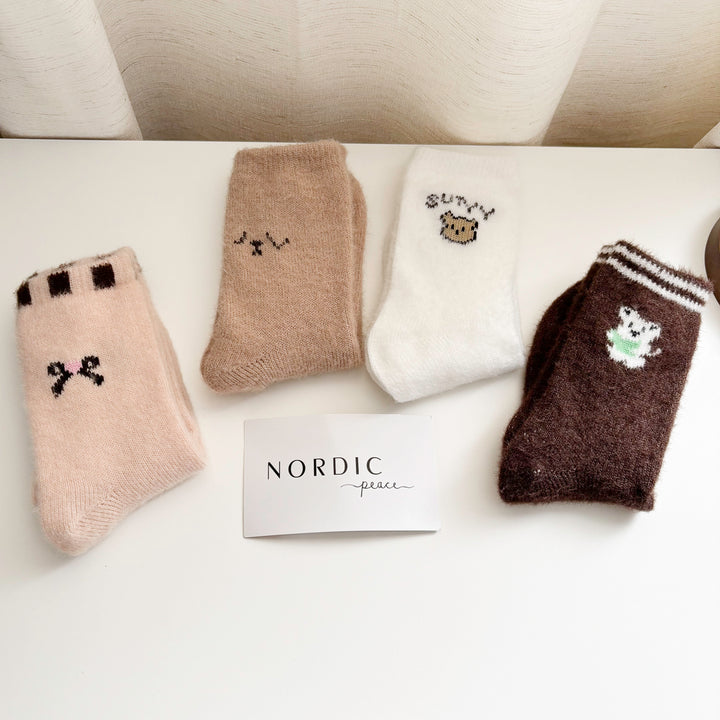Casual cozy socks with cute minimal designs