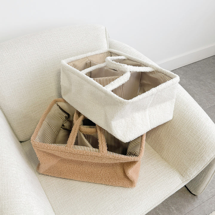multi compartment storage basket for home organization