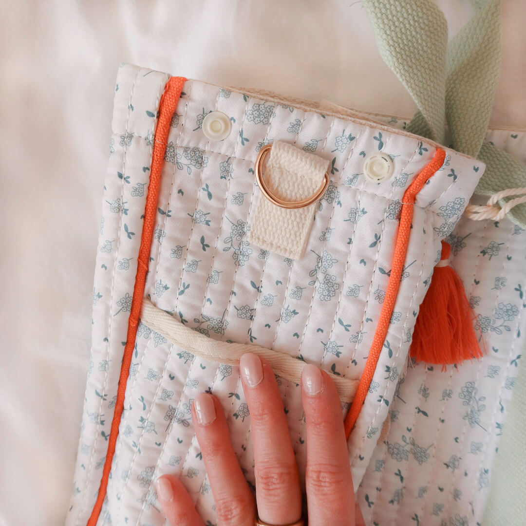 Everyday floral tote bag with spacious interior and durable handles