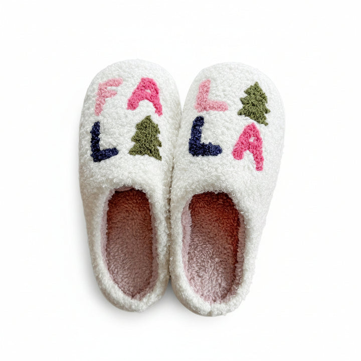 Fluffy holiday slippers for cozy winter mornings