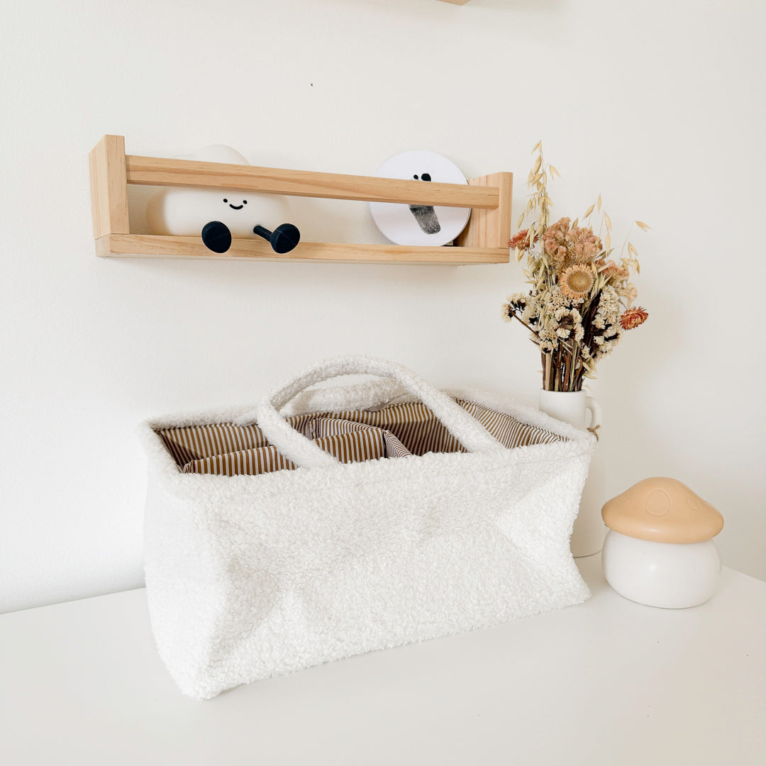 Multi section organizer basket for home and nursery use