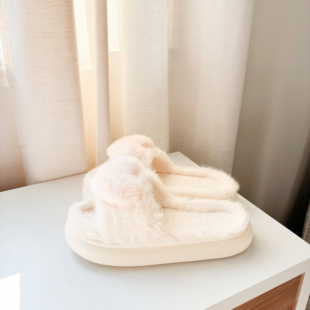 Sophia Plush Heart Slippers