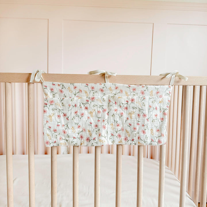 Floral Crib Pocket Organizer