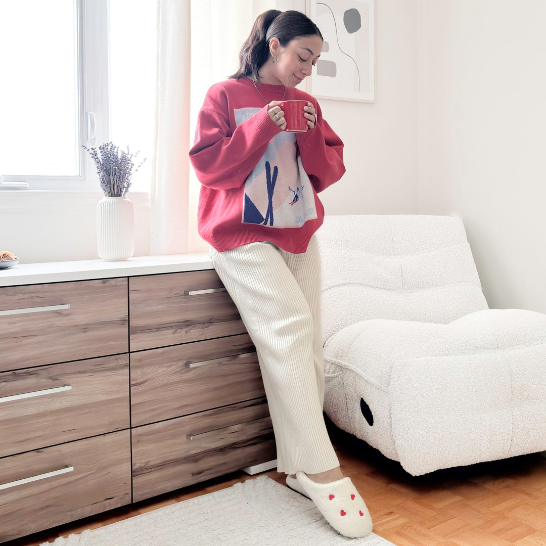 Mini Hearts Plush Slippers