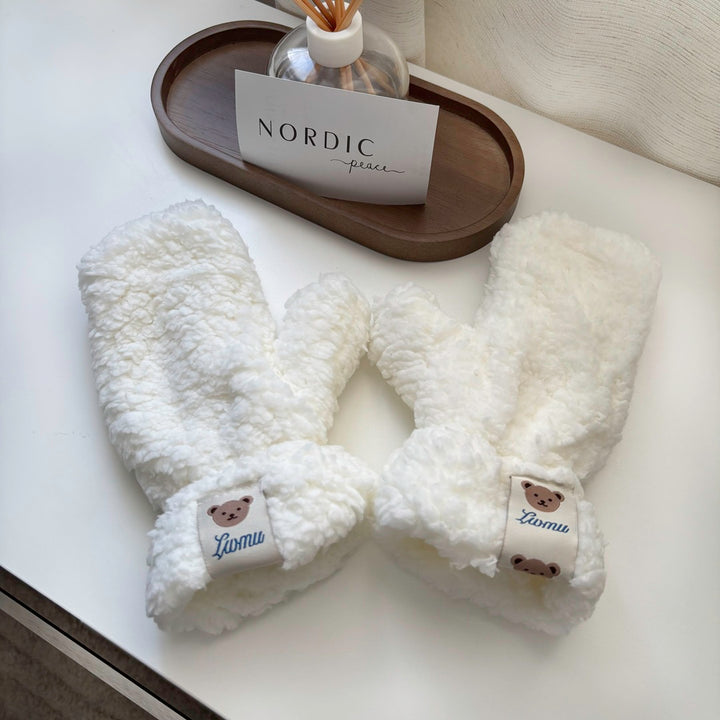 plush mittens for women winter accessories