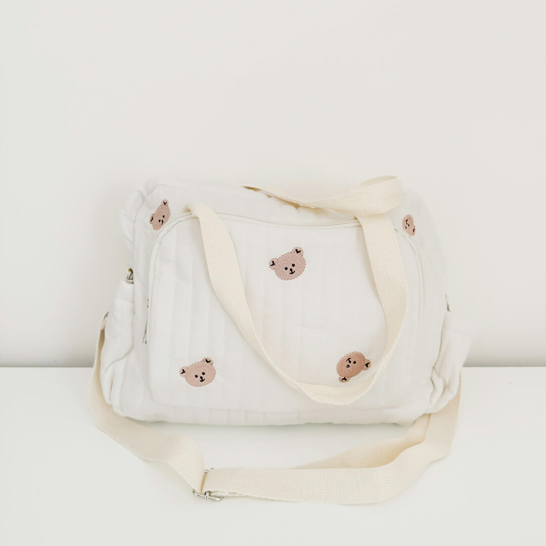 diaper bag with front storage pocket