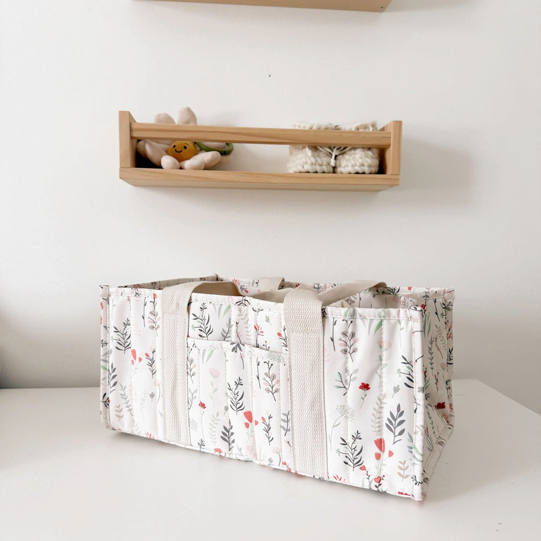 Floral Diaper Caddy