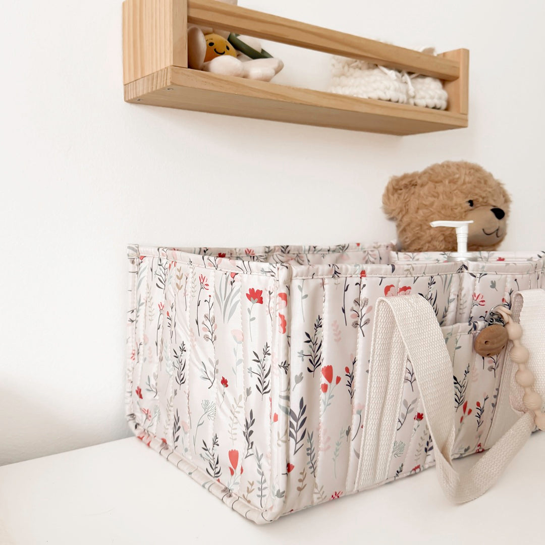 Floral Diaper Caddy
