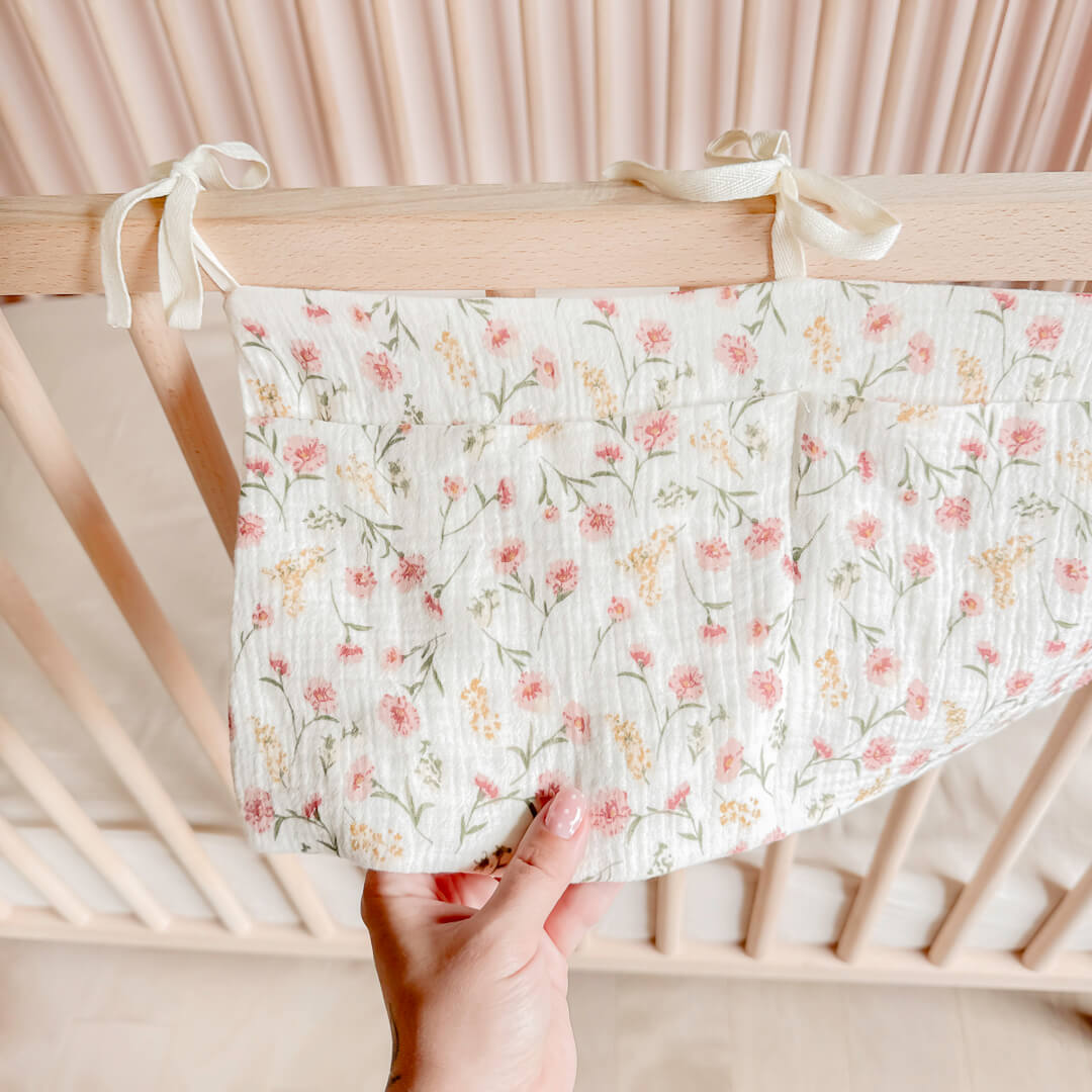 Floral Crib Pocket Organizer