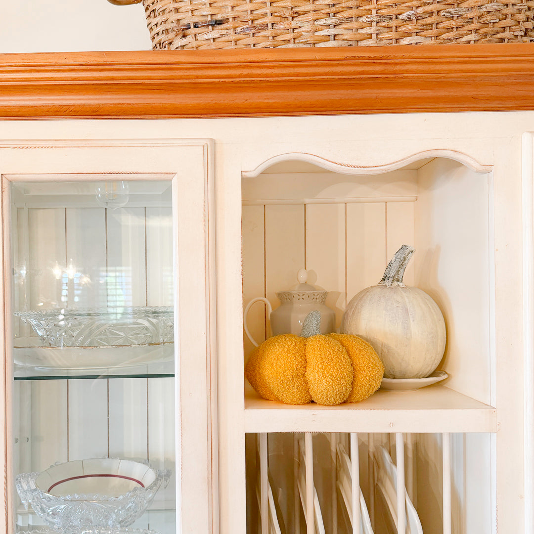 chunky orange pumpkin for home and office