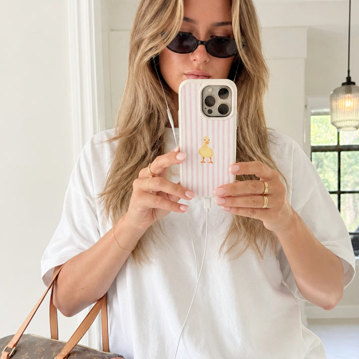 Ducky Charm iPhone case with playful cottage style