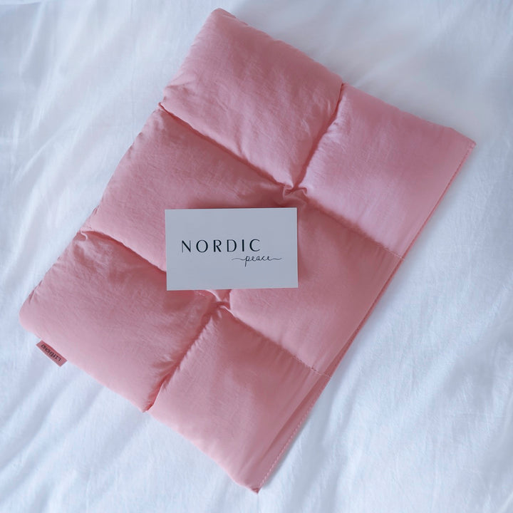 pink Stylish puffer laptop case for MacBook