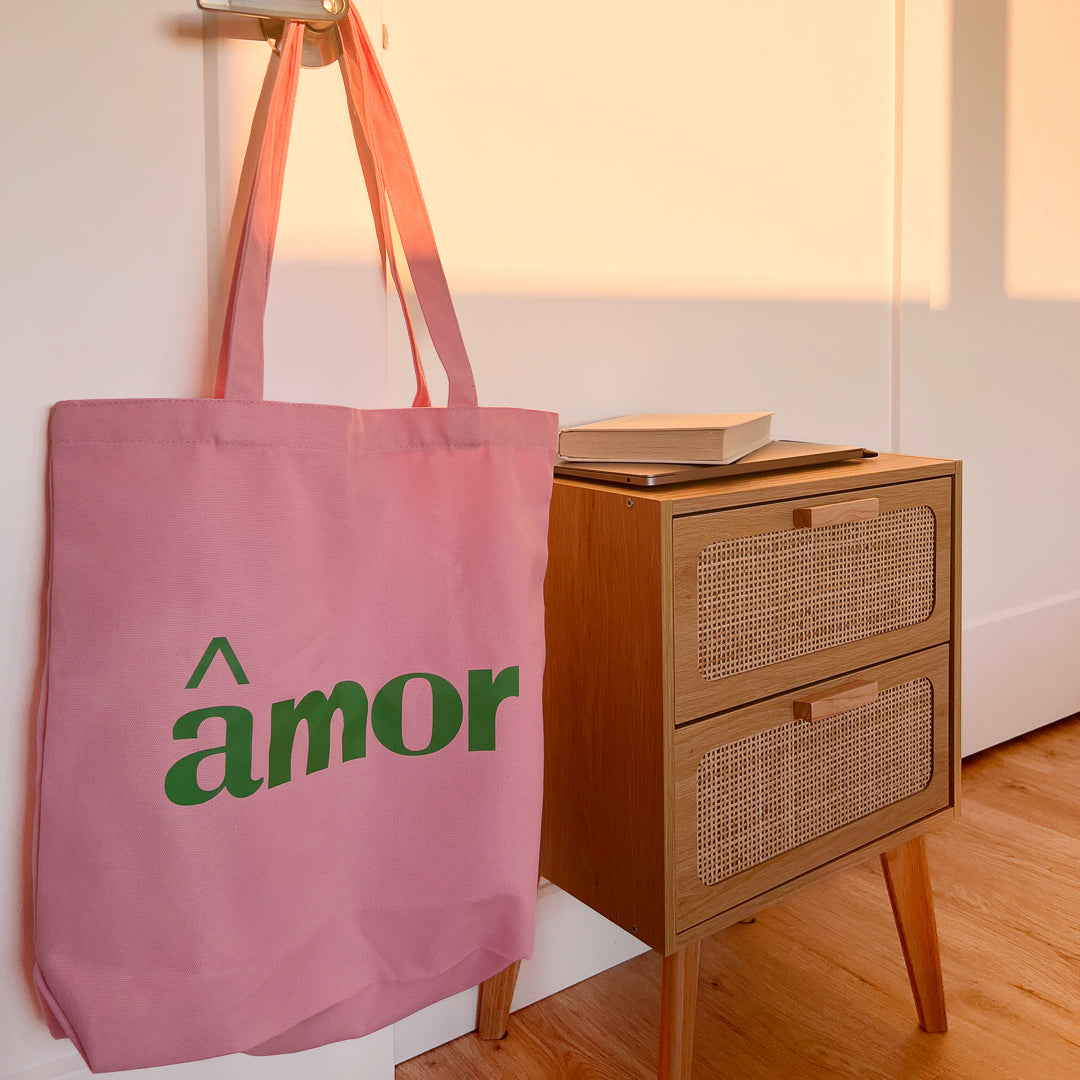 Amor Canvas Tote Bag
