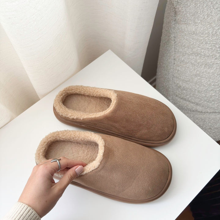 Classic faux suede slippers for everyday comfort