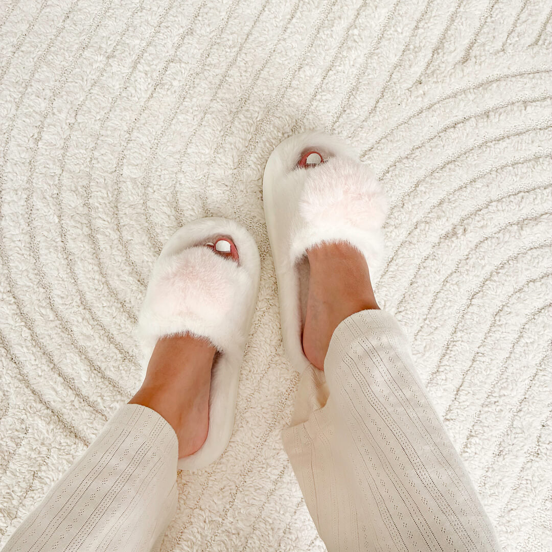 Sophia Plush Heart Slippers