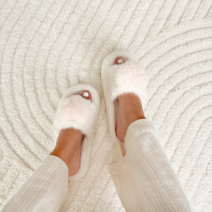 Sophia Plush Heart Slippers