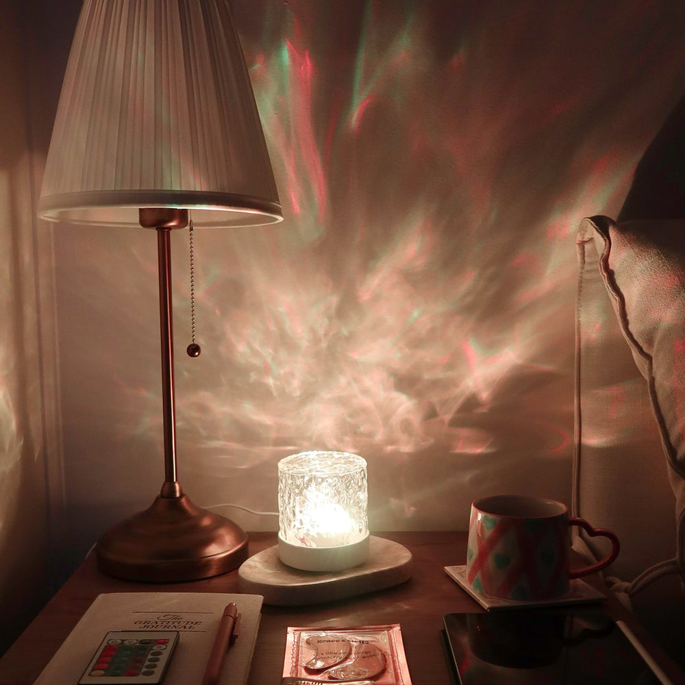 Crystal LED mood lamp for bedroom and living room