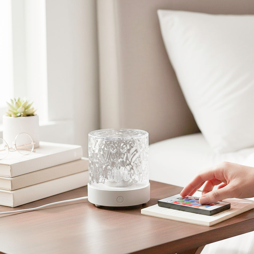 water wave projection light desk lamp