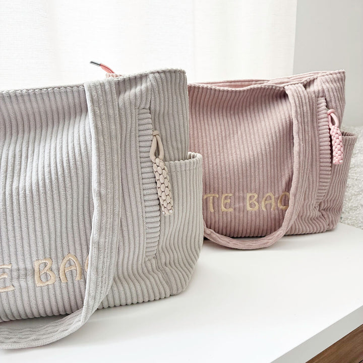 Everyday shoulder tote bag with soft structured shape