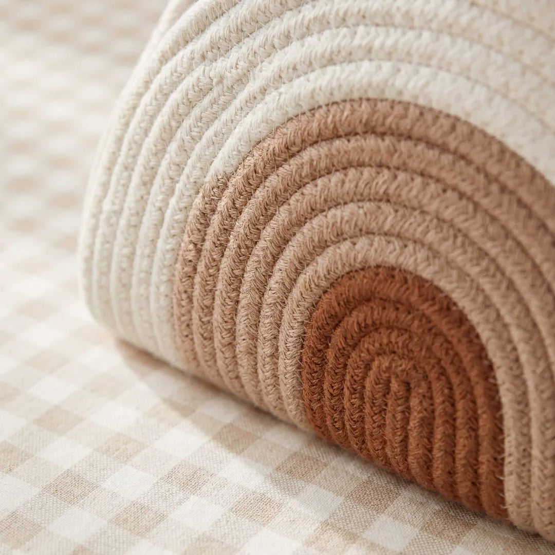 Rainbow Woven Diaper Caddy